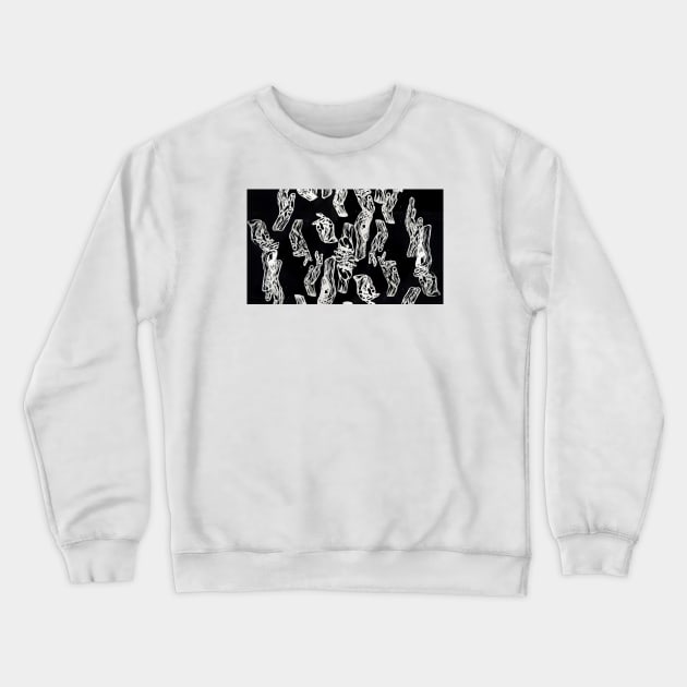 Touch in the Time of COVID Crewneck Sweatshirt by Haack Art